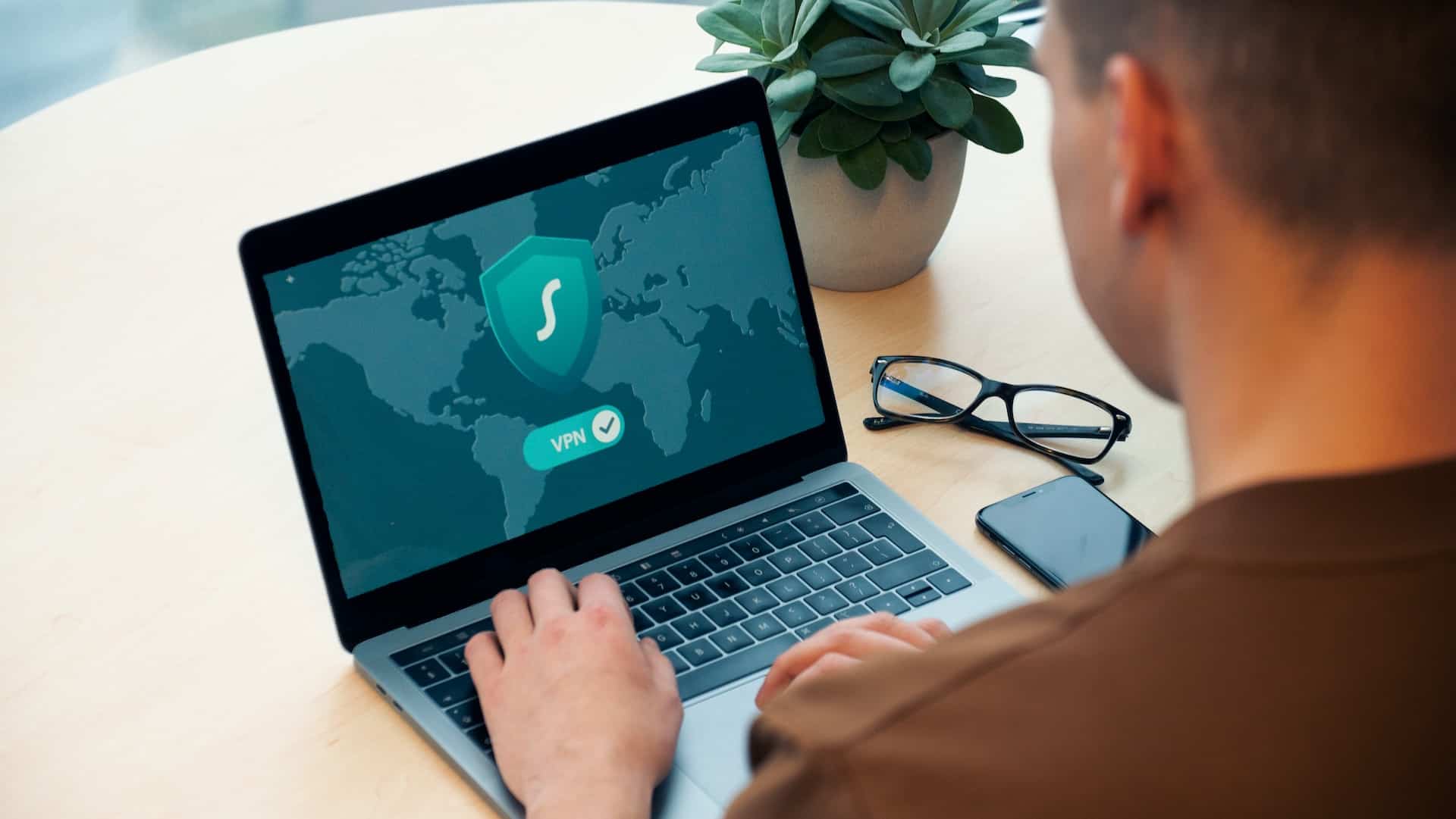  Illustration of a hacker trying to break into a shield