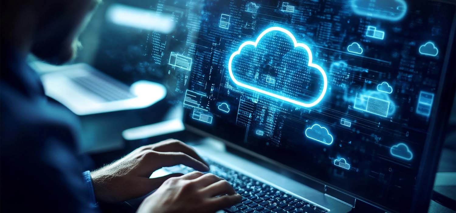 Hybrid cloud computing diagram illustrating cloud and on-premises integration